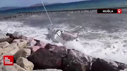 Bodrum’u fırtına vurdu