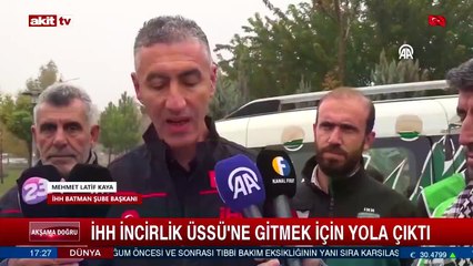 İHH İncirlik Üssü'ne gitmek için yola çıktı