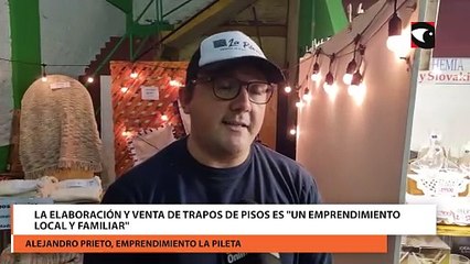 La elaboración y venta de trapos de pisos es "un emprendimiento local y familiar"