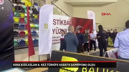 Diyarbakırlı Sena Kızılaslan 6. kez Türkiye Karate Şampiyonu oldu
