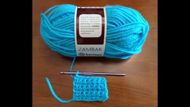 Crochet Cours 2 _ La maille serrée_ Explication facile et rapide كروشيه غرزة الحشو بسهولة