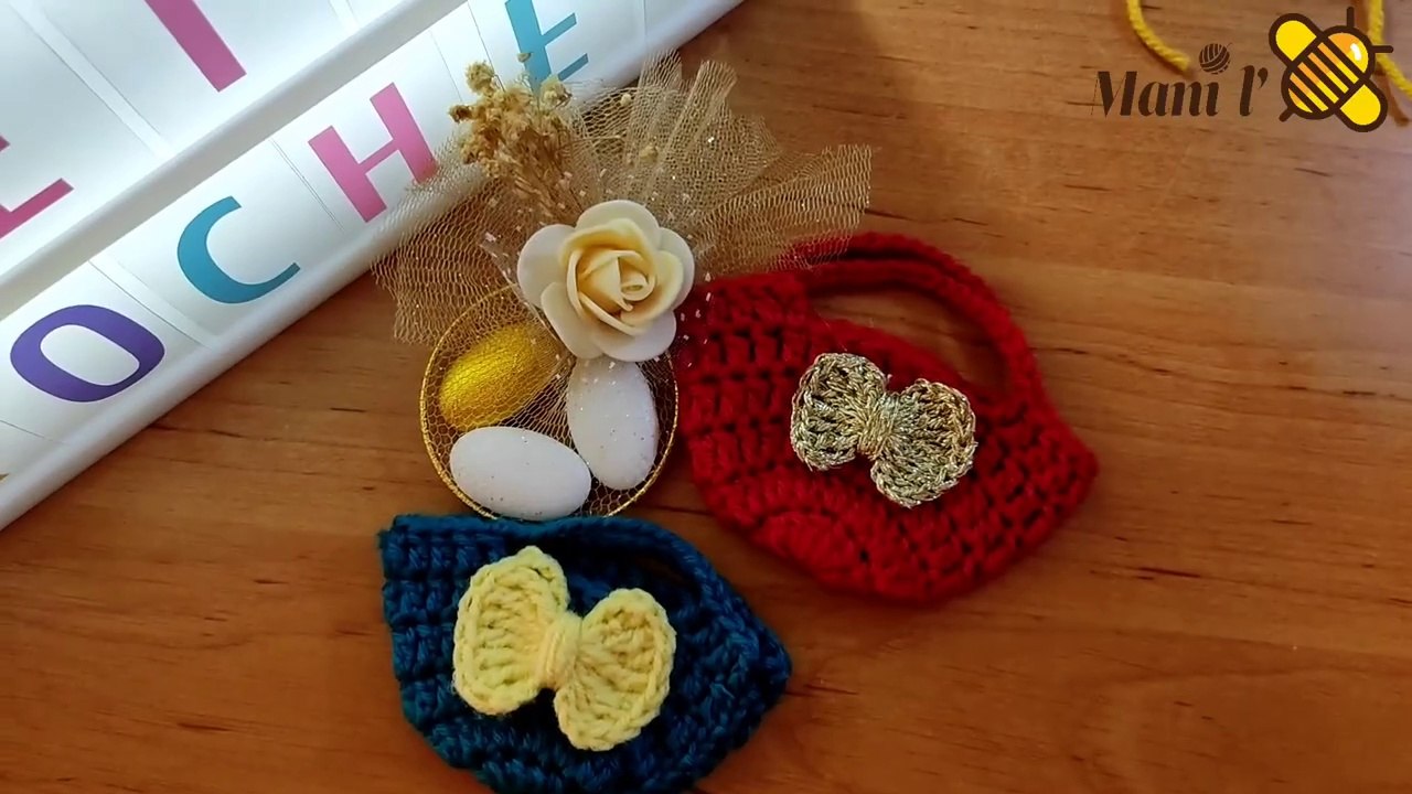 Crochet  facile  Panier miniature كروشيه توزيعات  سلة سهلة