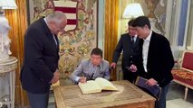 Il magnate Nakajima a Palermo, il sindaco lo riceve a Villa Niscemi