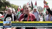 Manifestaciones en Chile en apoyo al pueblo palestino