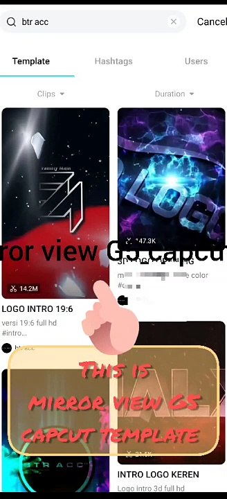 mirror view g5 capcut template