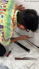 Mur détruit pour sauver un chaton piégé