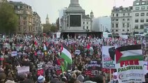الآلاف يتظاهرون في لندن داعين لإنهاء الحرب في غزة