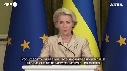 Ucraina, von der Leyen: "Fatti ottimi progressi, impressionante da vedere"