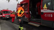 Maltempo in Toscana, le operazioni dei vigili del fuoco a Campi Bisenzio e Montemurlo