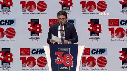 ＂100 Accepté au Congrès du CHP. Déclaration de l'année＂： ＂Le CHP est aujourd'hui confronté à la tâche d'être au pouvoir pour sauver notre pays du régime présidentiel autoritaire...