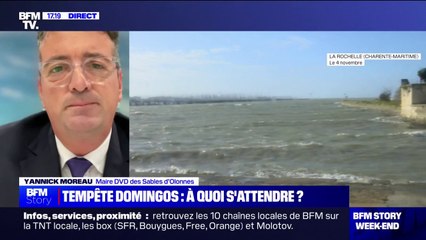 Tempête Domingos: "On a encouragé nos concitoyens à circuler le moins possible", affirme le maire des Sables d'Olonnes