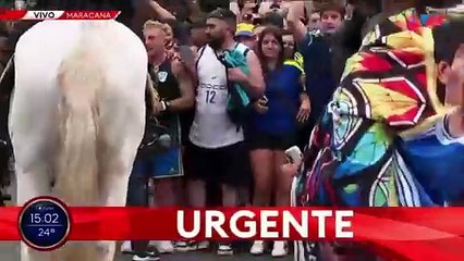 El Polaco fue a ver a Boca y quedó en medio de los incidentes en la entrada al Maracaná