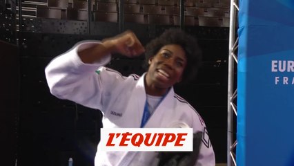 Immense joie et petite danse : Marie-Ève Gahié savoure sa médaille d'or - Judo - ChE (F)