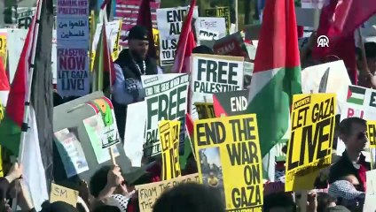 Washington'da Filistin'e Destek Gösterisi