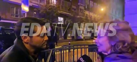 Habla Esperanza Aguirre tras cortar el tráfico en Ferraz