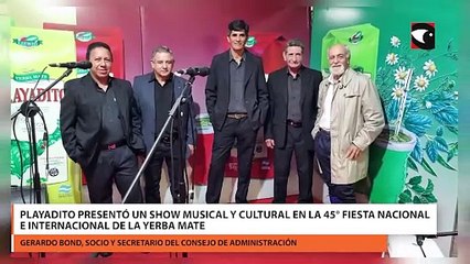 Playadito presentó un show musical y cultural en la 45° Fiesta Nacional e Internacional de la Yerba Mate