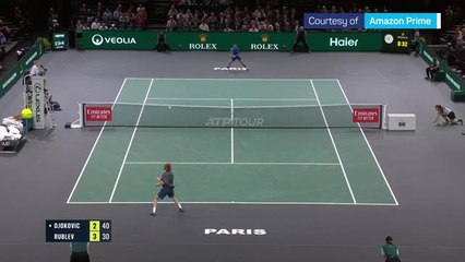 Djokovic comes from a set down to progress to the Paris Masters final