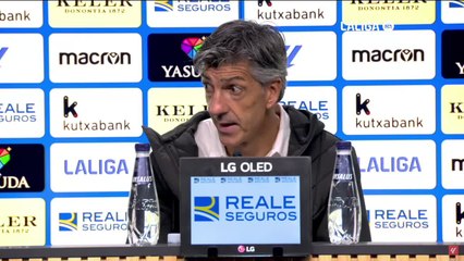 Скачать видео: Rueda prensa Imanol Real Sociedad Barcelona