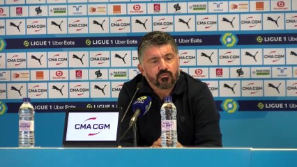 La réaction de Gennaro Gattuso après le 0-0 entre l'OM et le LOSC