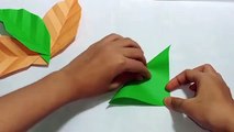 how to fold origami leaf shapes