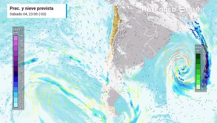 Más de un sistema frontal  arribará a Chile los próximos días