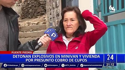 Puente Piedra: extorsionadores detonan artefacto explosivo en frontis de vivienda