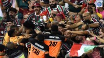 Copa Libertadores final descends into CHAOS as Fluminese's John Kennedy is sent off for jumping into crowd to celebrate, before Boca Juniors' Frank Fabra sees red for SLAPPING player