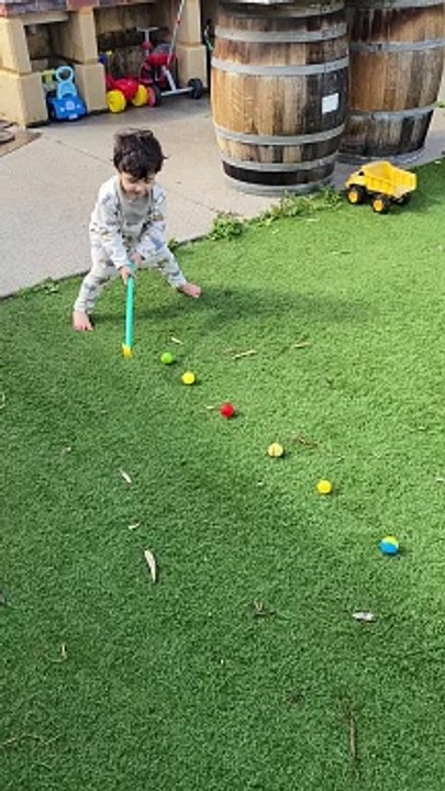 Boy Is a Future Field Hocky Player