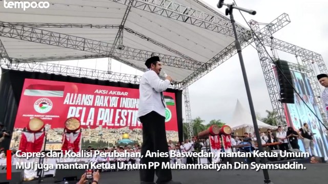 Sejumlah Tokoh Hadiri Aksi Bela Palestina di Monas