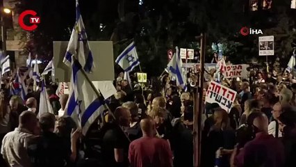 Tel Aviv ve Kudüs'te esir protestosu