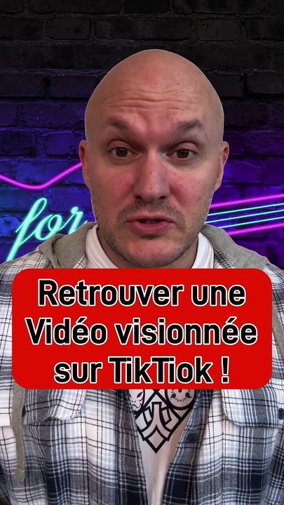 Retrouver une vidéo TikTok visionnée !