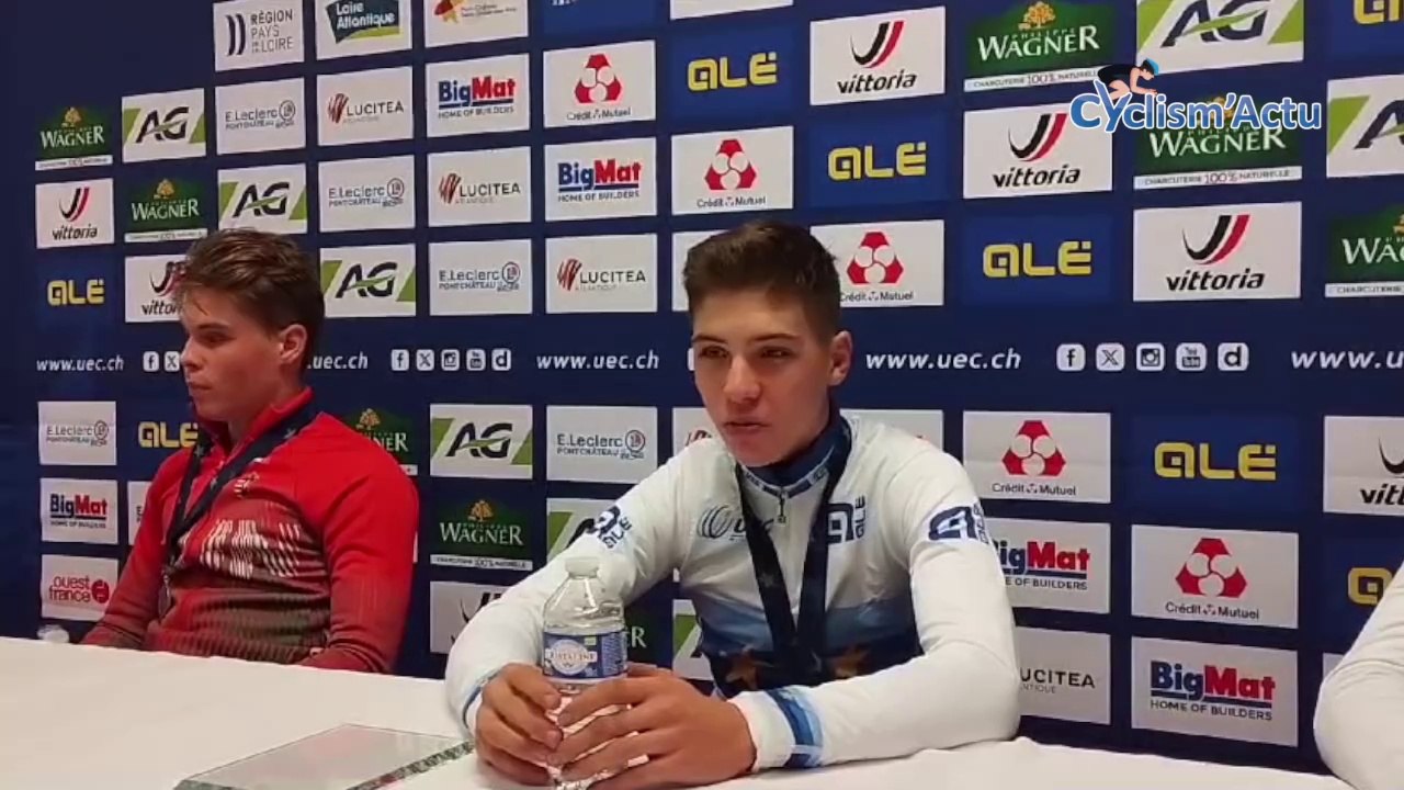 Cyclo-cross - Championnats d'Europe - Pontchâteau 2023 - Aubin Sparfel sacré champion d'Europe Juniors : "C'est juste de la folie !"