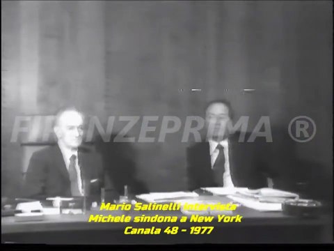 Mario Salinelli intervista Michele Sindona New York Canale 48 1977