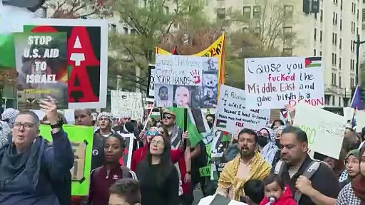 Washington: Großdemo für Waffenruhe in Nahost