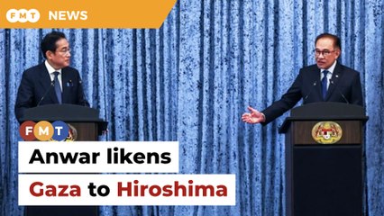 Anwar compares Gaza bombardment to Hiroshima