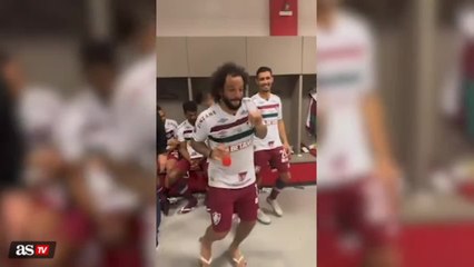 Watch: Marcelo’s dressing-room dance after Fluminense’s Copa Libertadores win