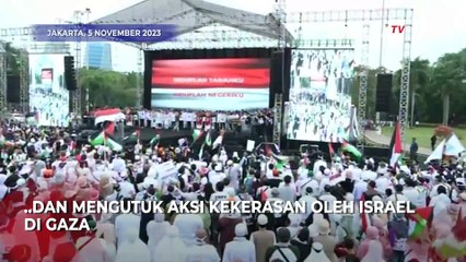 Deret Orasi Tokoh Nasional di Aksi Bela Palestina, Anies hingga Menlu Retno