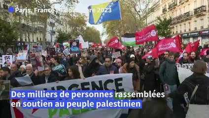 Israël-Hamas: des milliers de manifestants "contre la guerre" à Paris