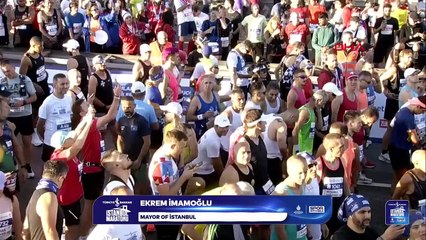 İSTANBUL MARATONU'NDA START VERİLDİ