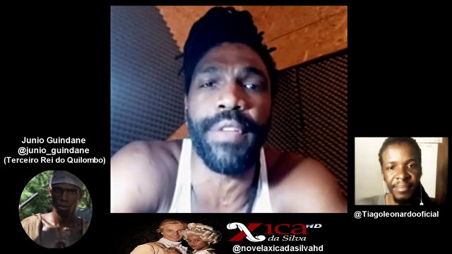 LIVE com Junio Guindane (Terceiro Rei do Quilombo) (Live com atores da Novela Xica da Silva)