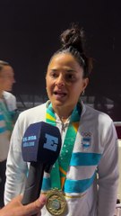 La emoción de la platense Majo Granatto tras otra medalla con las Leonas