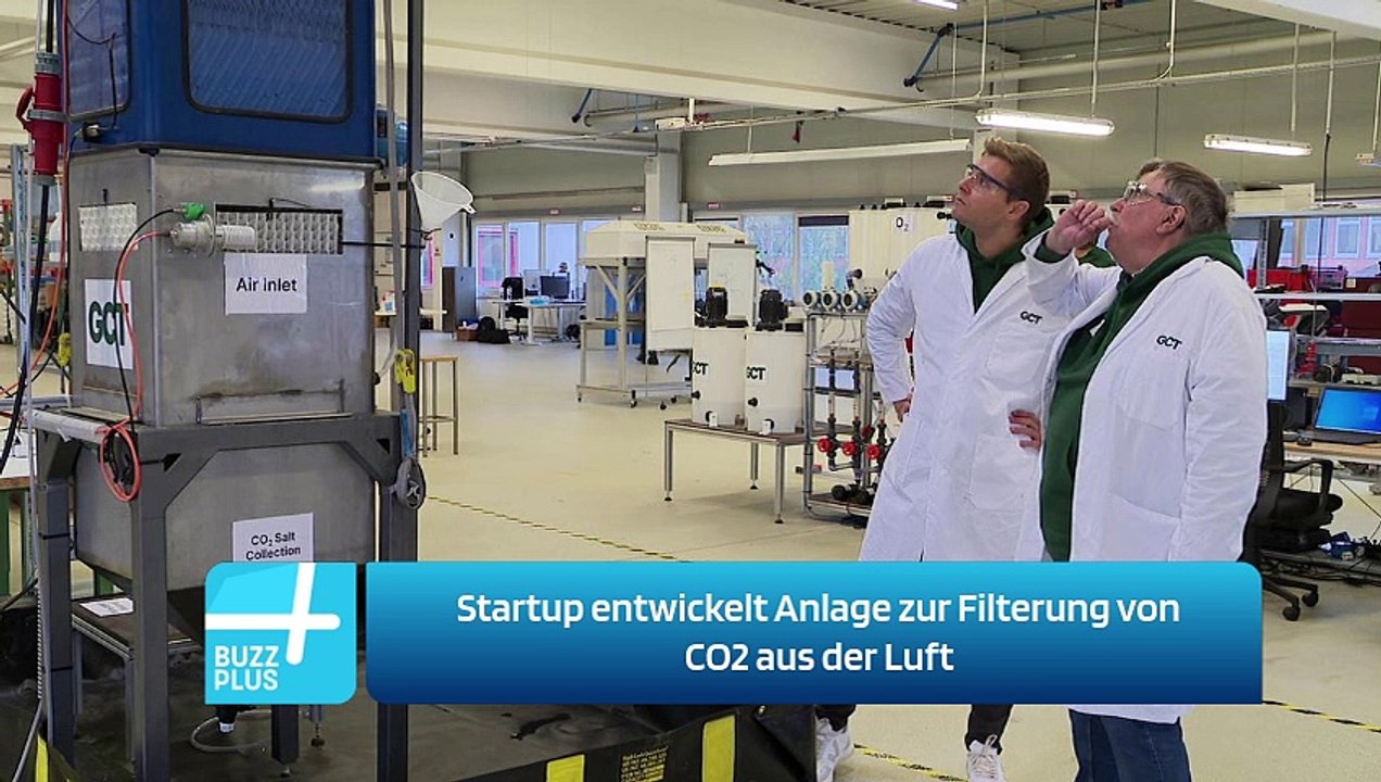 Startup entwickelt Anlage zur Filterung von CO2 aus der Luft