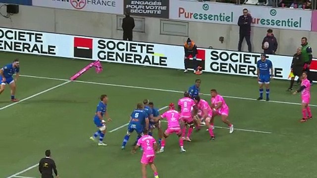 TOP 14 - Essai de Lucas PEYRESBLANQUES (SFP) - Stade Français Paris - Castres Olympique - Saison 2023-2024