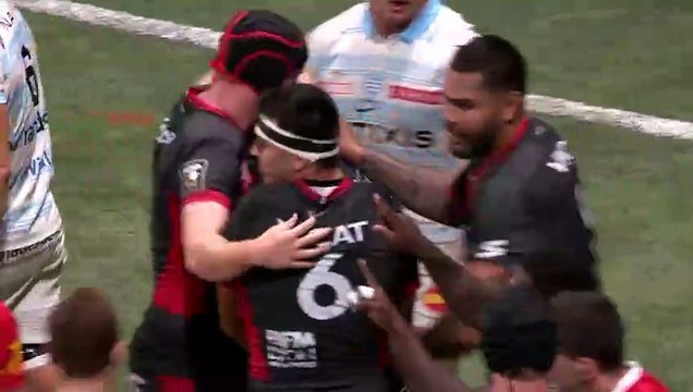 TOP 14 - Essai de Baptiste COUILLOUD (LOU) - Racing 92 - LOU Rugby - Saison 2023-2024