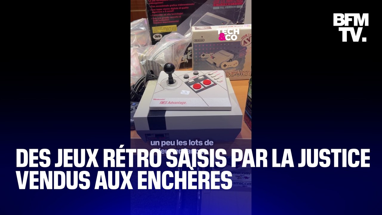 Des jeux rétro saisis par la justice vendus aux enchères à la Paris Games Week