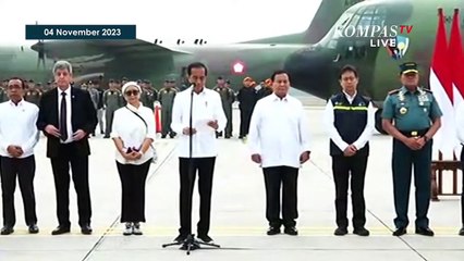 下载视频: [FULL] Keterangan Jokowi Saat Lepas Bantuan untuk Palestina, Didampingi Prabowo dan Menlu