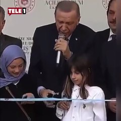 Erdoğan'ın açılış töreninde yine 'kurdele krizi' yaşandı! "Bir dur niye bu kadar acele ettin"