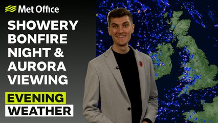 Met Office Evening Weather Forecast 05/11/23 - Most showery in the west