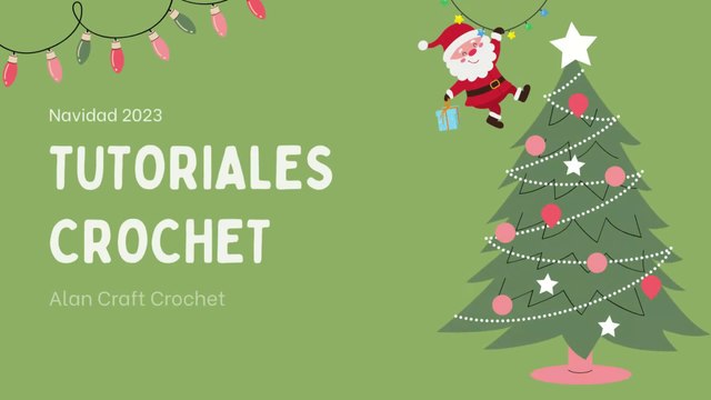 Adorno ornamentos navideños tejidos en Crochet