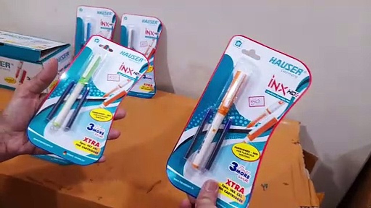 Unboxing and Review of HAUSER INX Fountain Pen for students - video ...